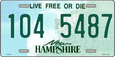 NH license plate 1045487