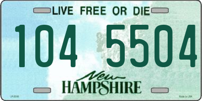 NH license plate 1045504