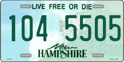 NH license plate 1045505