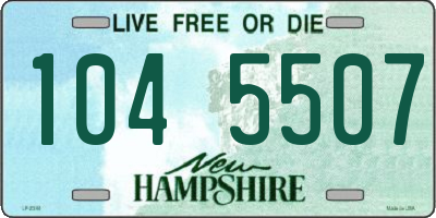 NH license plate 1045507