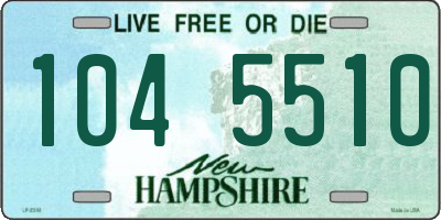 NH license plate 1045510