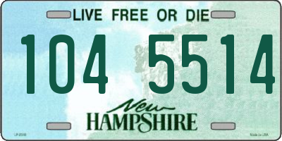 NH license plate 1045514