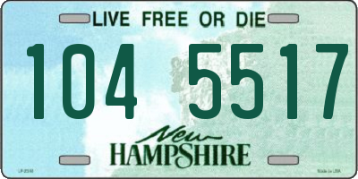 NH license plate 1045517