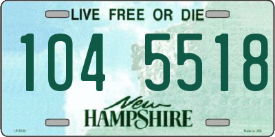 NH license plate 1045518