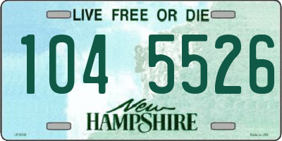 NH license plate 1045526
