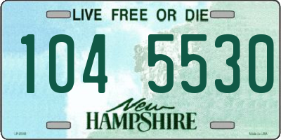 NH license plate 1045530