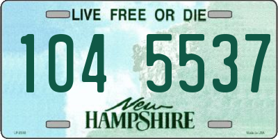 NH license plate 1045537