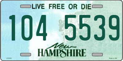 NH license plate 1045539