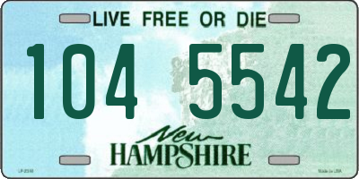 NH license plate 1045542