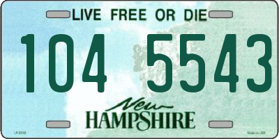NH license plate 1045543