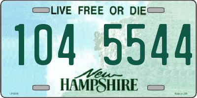 NH license plate 1045544