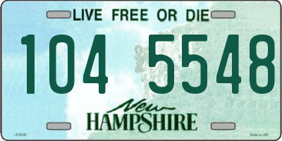 NH license plate 1045548