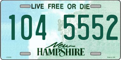 NH license plate 1045552