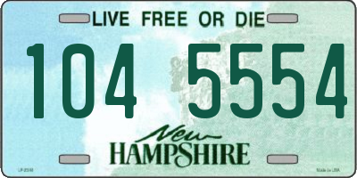 NH license plate 1045554