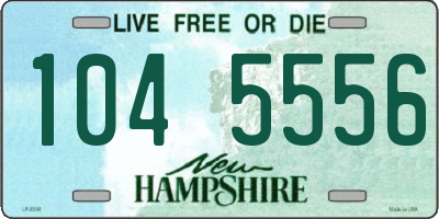 NH license plate 1045556