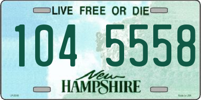NH license plate 1045558
