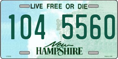 NH license plate 1045560