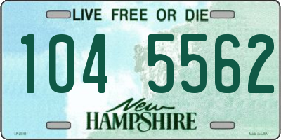 NH license plate 1045562