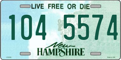 NH license plate 1045574