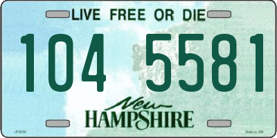 NH license plate 1045581