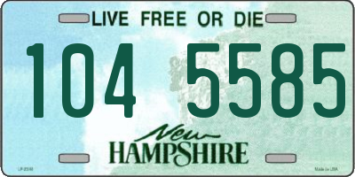 NH license plate 1045585