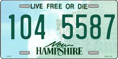 NH license plate 1045587