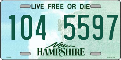 NH license plate 1045597