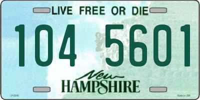 NH license plate 1045601