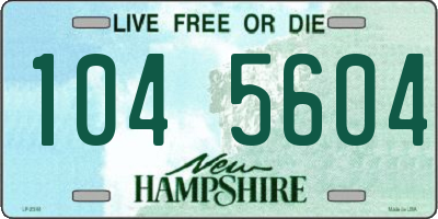 NH license plate 1045604