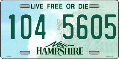 NH license plate 1045605