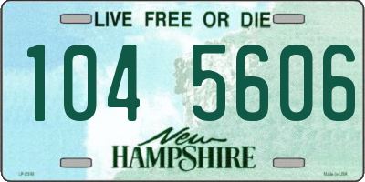 NH license plate 1045606