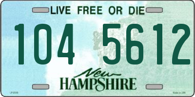 NH license plate 1045612