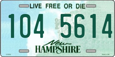 NH license plate 1045614