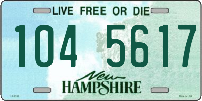 NH license plate 1045617