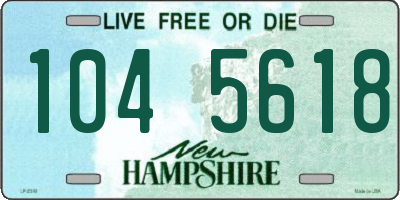 NH license plate 1045618
