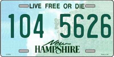 NH license plate 1045626