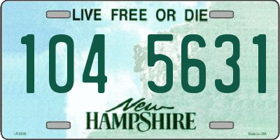 NH license plate 1045631