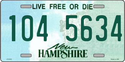 NH license plate 1045634