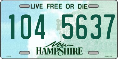 NH license plate 1045637