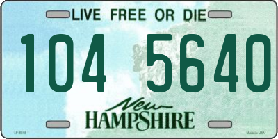 NH license plate 1045640