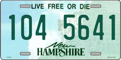 NH license plate 1045641
