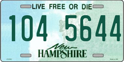NH license plate 1045644