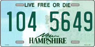 NH license plate 1045649