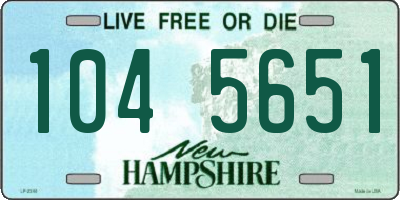 NH license plate 1045651