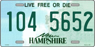 NH license plate 1045652
