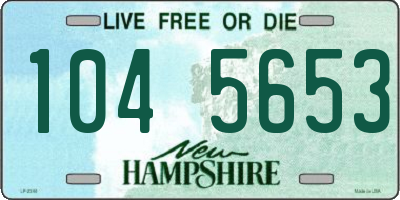 NH license plate 1045653