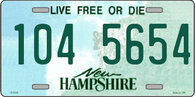 NH license plate 1045654