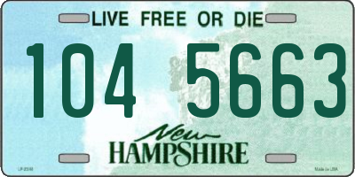 NH license plate 1045663