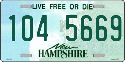NH license plate 1045669