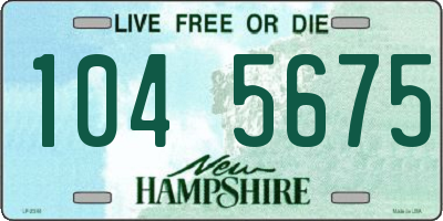 NH license plate 1045675